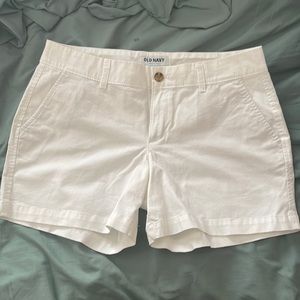 Old navy white khaki shorts